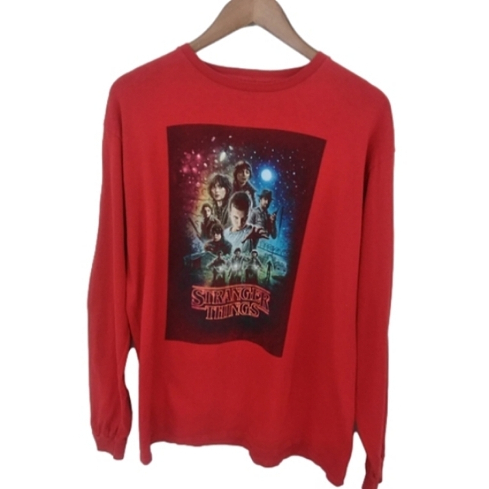 Stranger Things Netflix Long Sleeve Crewneck Casual Fan T-shirt Top